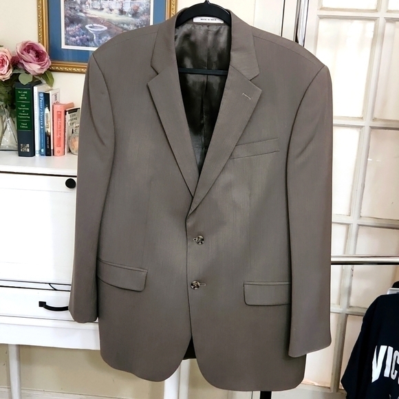100%Wool Kenneth Cole Suite Blazer 44 / 38 Luxury Office Formal - Picture 1 of 14